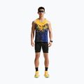 Pánske bežecké tričko Nike AeroSwift Dri-Fit ADV Singlet citron pulse/lapis/bright crimson 2
