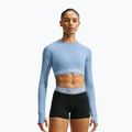 Dámske tričko longsleeve Nike Pro work blue/white