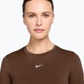 Dámske tréningové tričko longsleeve Nike One Fitted cacao wow/white 3