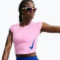 Dámske bežecké tričko Nike Tempo Swoosh Run Dri-Fit pink rise/pink rise/old royal 4