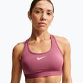 Fitness podprsenka Nike Swoosh pink smoke/white