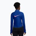 Dámske bežecké tričko longsleeve Nike Tempo Swoosh Run Dri-Fit 1/4-Zip old royal/pink rise 2