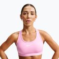 Fitness podprsenka Nike Swoosh pink rise/white