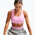 Fitness podprsenka Nike Swoosh pink rise/white 4