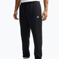 Pánske nohavice Nike Club Cuffed Brushed black/black/football blue 3
