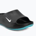 Pánske šľapky Nike ReactX Rejuven8 black/gamma blue/metallic silver 7