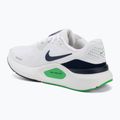 Pánske bežecké topánky Nike Structure 26 white/green spark/midnight navy 3
