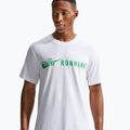 Pánske bežecké tričko Nike Dri-Fit Running T-Shirt white/green spark 4