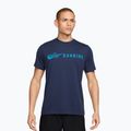 Pánske bežecké tričko Nike Dri-Fit Running T-Shirt midnight navy/light current blue