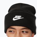 Detská zimná čiapka Nike Peak black heather/white 4