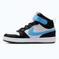 Detské topánky Nike Court Borough Mid 2 white/black/arctic green/football blue 2