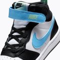 Detské topánky Nike Court Borough Mid 2 white/black/arctic green/football blue 5