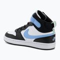 Detské topánky Nike Court Borough Mid 2 white/black/arctic green/football blue 3