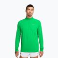 Pánska bežecká mikina Nike Stride 1/4 Zip Dri-Fit green spark