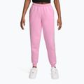 Detské nohavice Nike Sportswear Studio pink rise/white