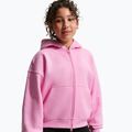 Detská mikina Nike Sportswear Studio Fleece pink rise/white 4