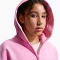 Detská mikina Nike Sportswear Studio Fleece pink rise/white 6