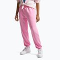 Detské nohavice Nike Sportswear Studio Fleece pink rise/white