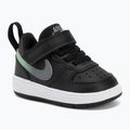 Detské topánky Nike Court Borough Low black/smoke grey/white/illusion green