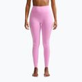 Dámske tréningové legíny Nike One pink rise/white