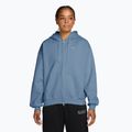 Dámska mikina Nike Studio Fleece Medium Weight Oversized Full Zip work blue/sail