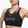 Fitness podprsenka Nike One black/smoke grey/university red 3
