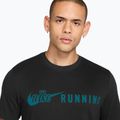 Pánske bežecké tričko Nike Dri-Fit Running T-Shirt black/bright spruce 3