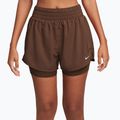 Dámske šortky Nike One Dri-Fit High-Waisted 3" 2In1 cacao wow/white