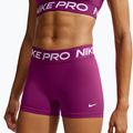 Dámske šortky Nike Pro Mid-Rise Biker 3" true berry/white 4