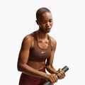Dámska fitness podprsenka Nike Swoosh Medium Support cacao wow/white 4