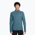 Pánska bežecká mikina Nike Miler Dri-Fit UV 1/2 Zip smokey blue