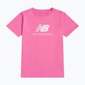 Detské tričko New Balance Jersey Stacked Logo Tee pink satin 6