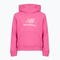 Detská mikina New Balance FT Stacked Logo Hoodie pink satin 7