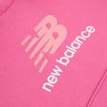 Detská mikina New Balance FT Stacked Logo Hoodie pink satin 9