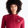 Dámske bežecké tričko longsleeve New Balance Athletics Heat Grid 1/2 Zip podium red 4