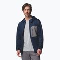 Pánska trekingová mikina Columbia Tall Heights Hdd Grid Fleece Full Zip collegiate navy/city grey 4