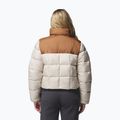 Dámska zateplená bunda Columbia Puffect III Cropped dark stone/camel brown 3
