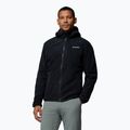 Pánska fleecová mikina Columbia Pacific Arch 200 Hooded FZ Fleece Black