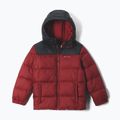 Detská zateplená bunda Columbia Puffect Hooded Red Oxide/Black