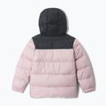 Detská zateplená bunda Columbia Puffect Hooded Mineral Pink/Black 2