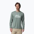 Pánske tričko longsleeve Columbia Parsons Point LS Graphic Tee sedona sage heather framed peakscape