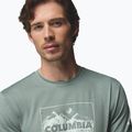 Pánske tričko longsleeve Columbia Parsons Point LS Graphic Tee sedona sage heather framed peakscape 5