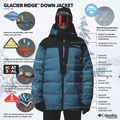 Pánska lyžiarska bunda Columbia Glacier Ridge Down phoenix blue/black 15