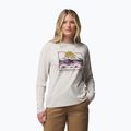 Dámske tričko longsleeve Columbia Parsons Point LS Graphic Tee dark stone heather/all terrain