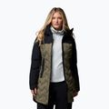 Dámsky páperový kabát Columbia Mountain Croo III Mid Down stone green/black 5