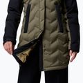 Dámsky páperový kabát Columbia Mountain Croo III Mid Down stone green/black 9