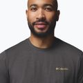 Pánske tričko Columbia Parsons Point SS Back Graphic Tee black heather blocky banner button 5