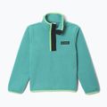 Detská fleecová mikina Columbia Halvetia II Half Snap Fleece teal/black