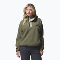 Dámska fleecová mikina Columbia Helvetia II Cropped Half Snap Fleece stone green/safari