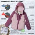 Detská lyžiarska bunda Columbia Mighty Mogul III mineral pink/antique mauve 4